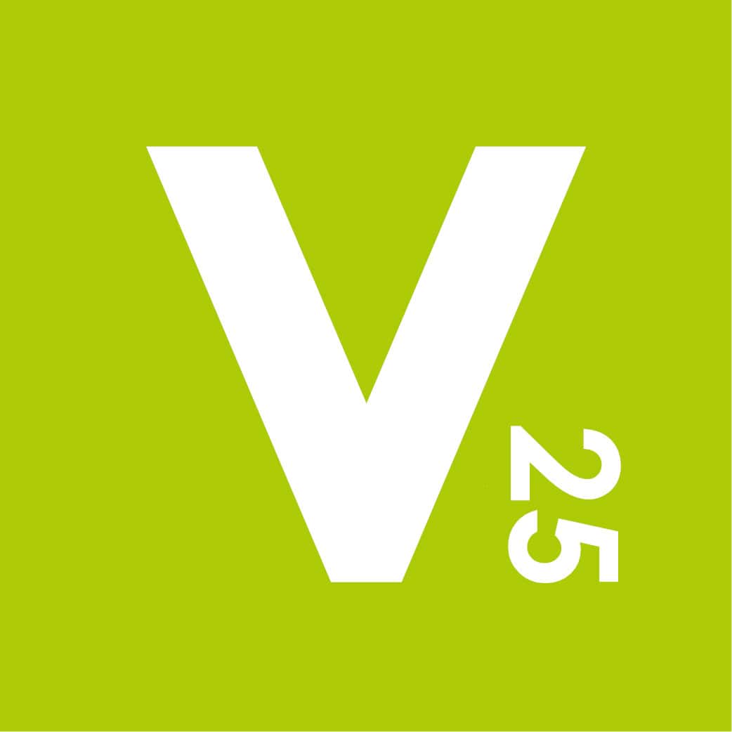 Bild: Icon zum 25. Jubiläum von ver.de, © ver.de