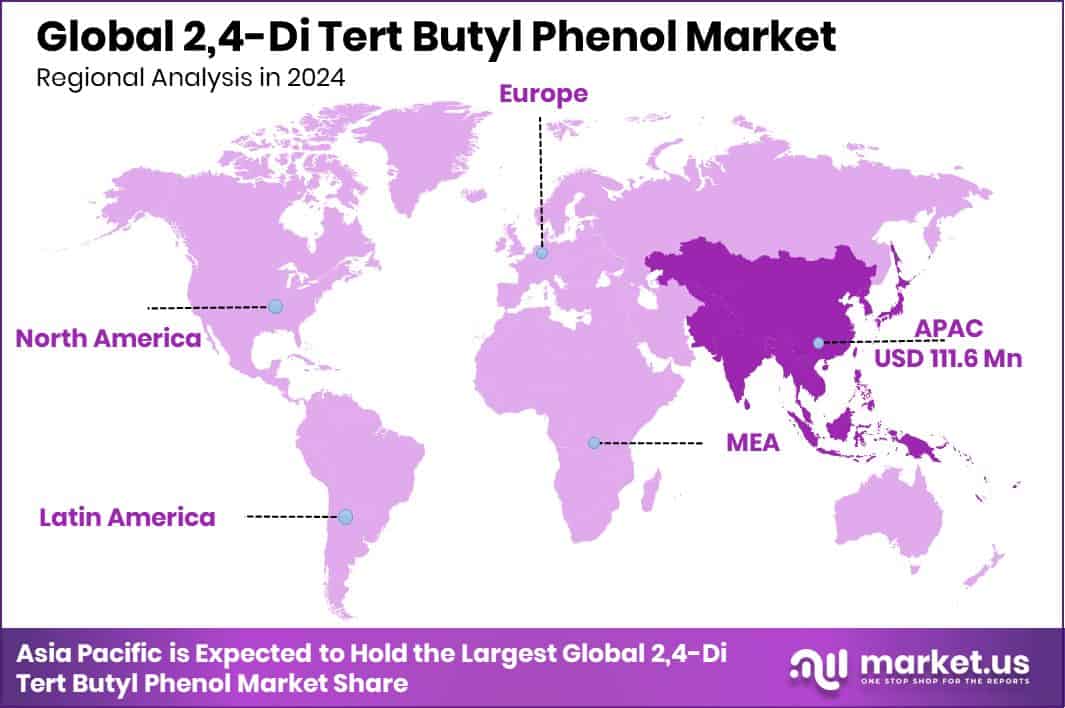2,4-Di Tert Butyl Phenol Market Region