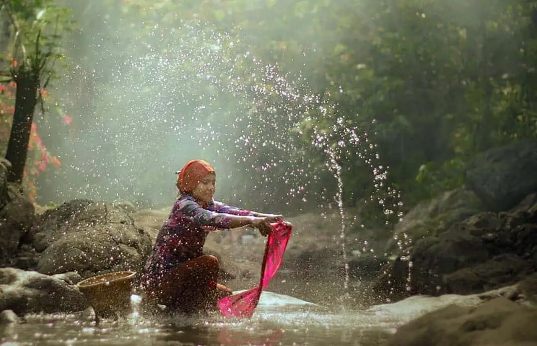 03. Gambar Suasana Pedesaan - Karya Achmad Munasit / Asit - Design Erlistic
