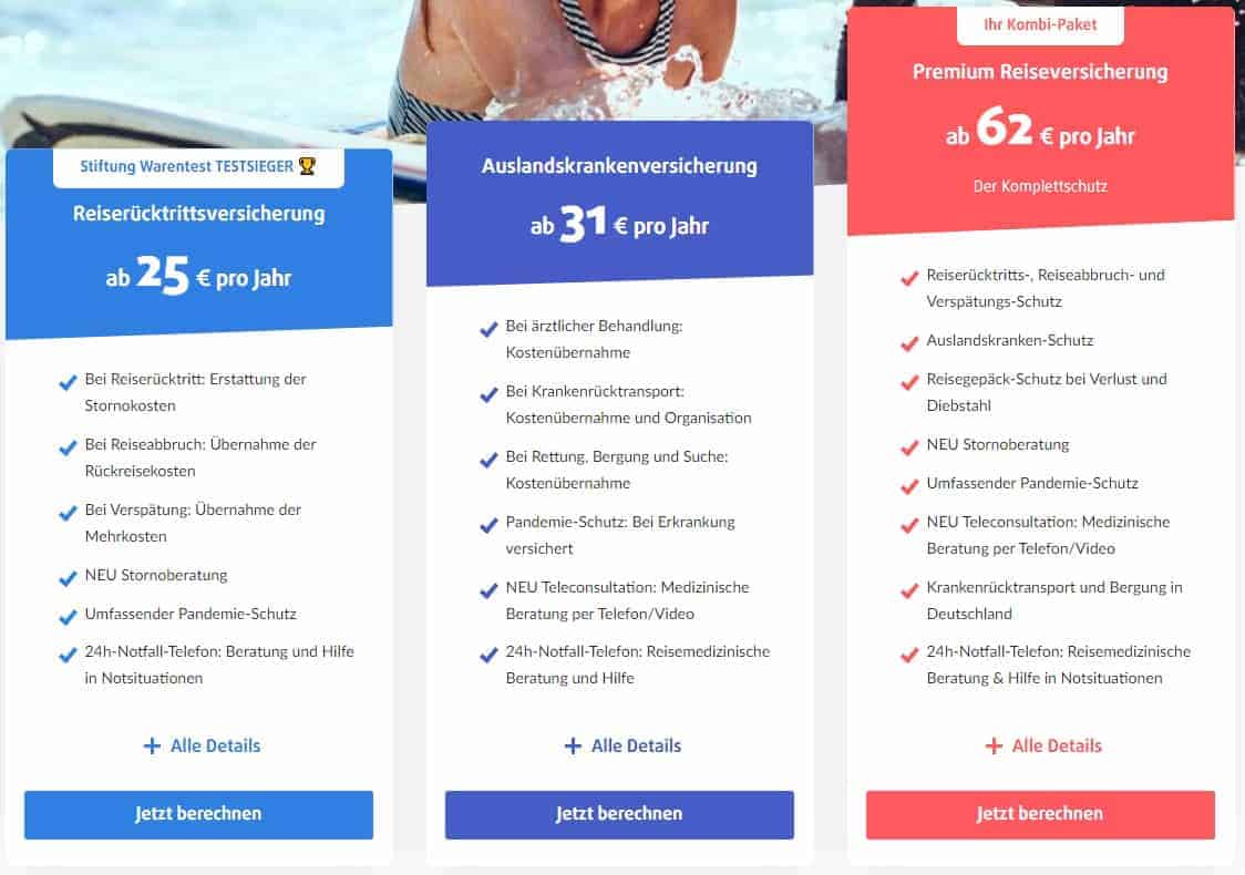 Reiseversicherungen für Kreuzfahrten: Reiserücktritt & Kranken Versicherung