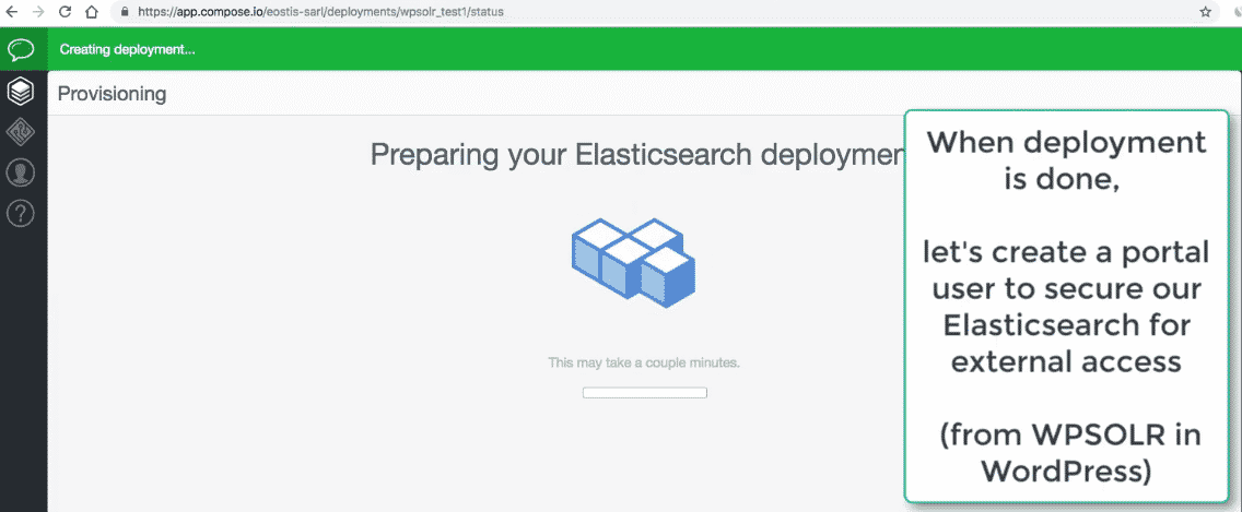 Compose Elasticsearch: new deployment preparing