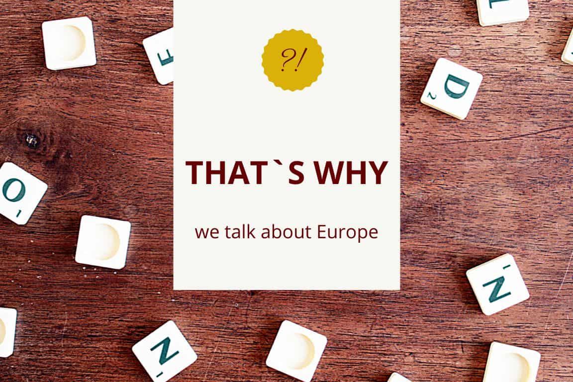 we talk about Europe