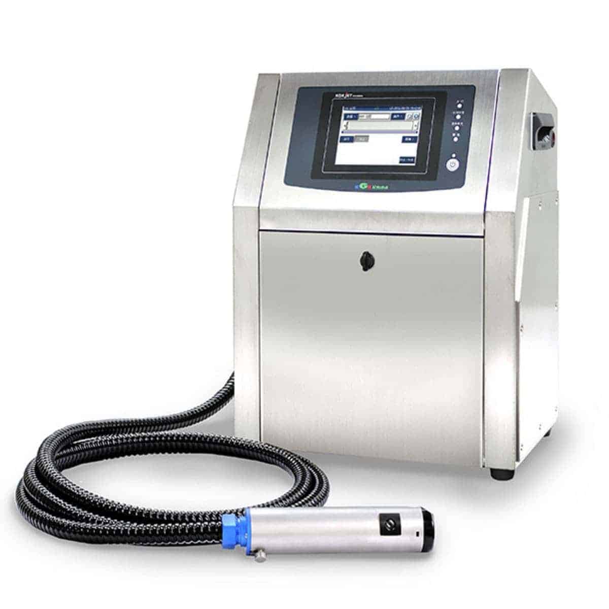 A machine with a hose attached to it