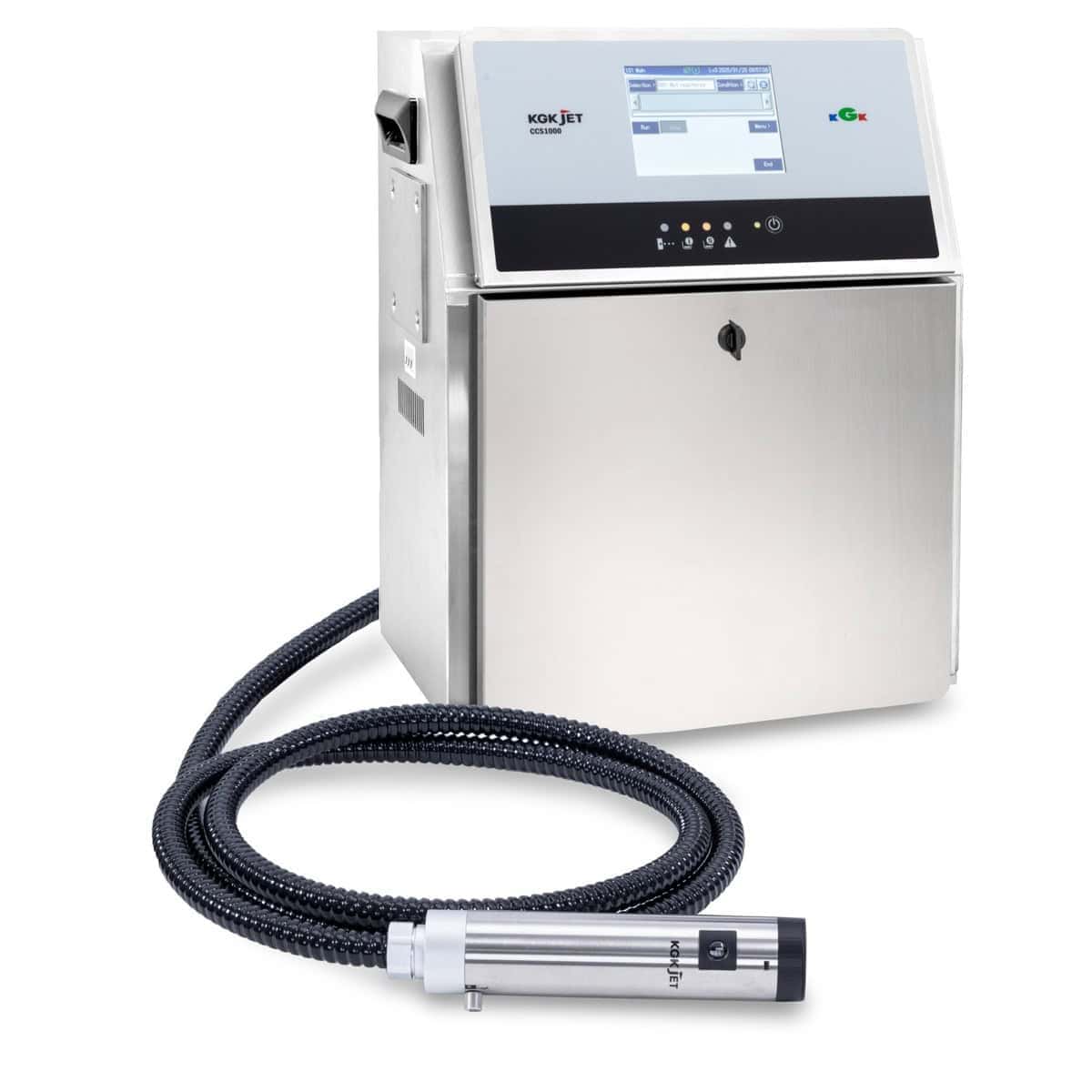 Průmyslová inkoustová tiskárna KGK pro značení výrobků.