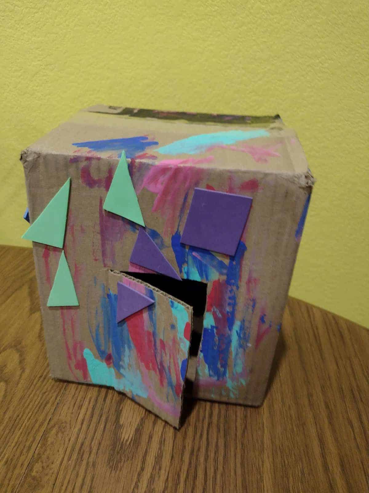 Cardboard Box House for a Lovey