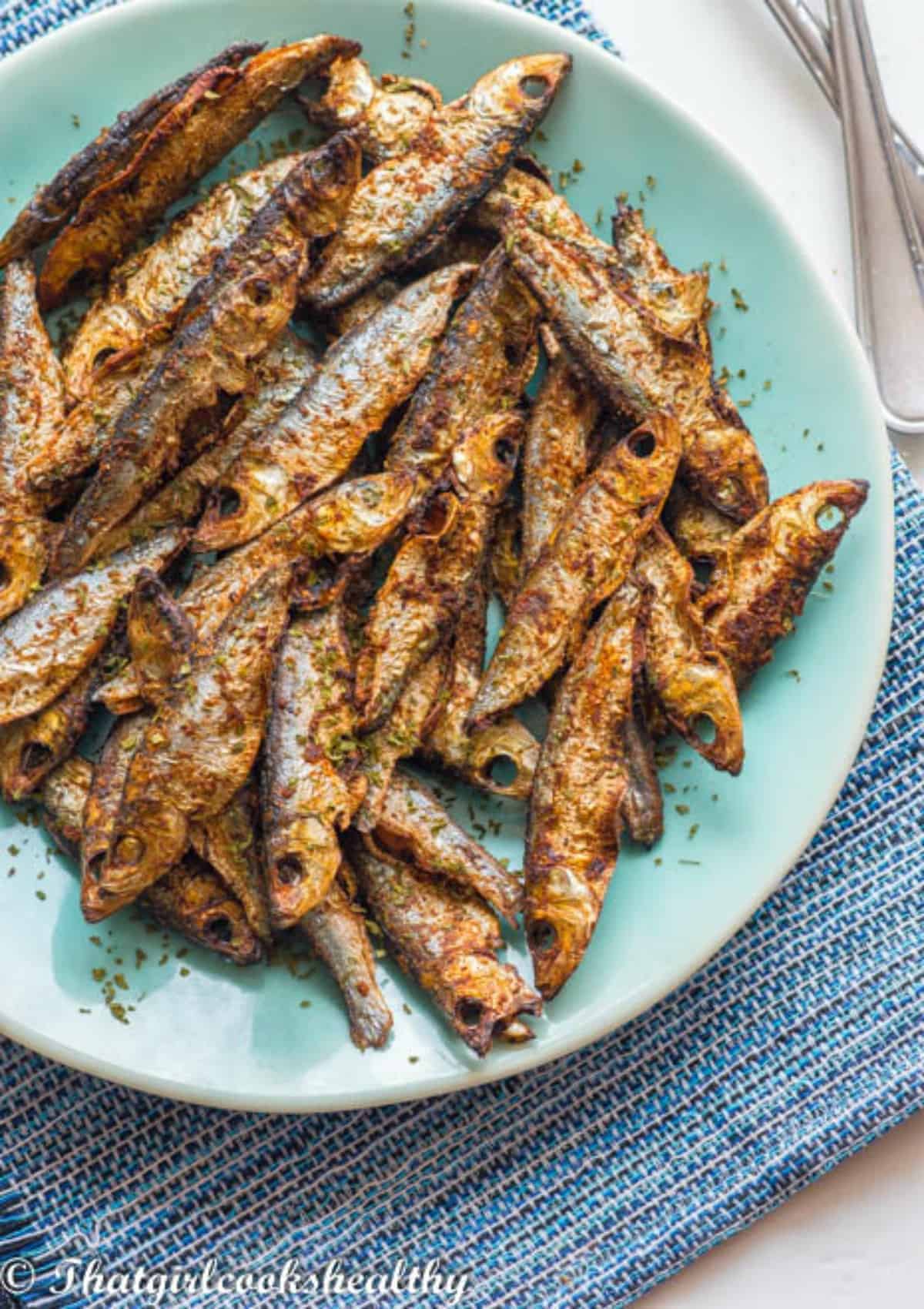 Close up of the sprats