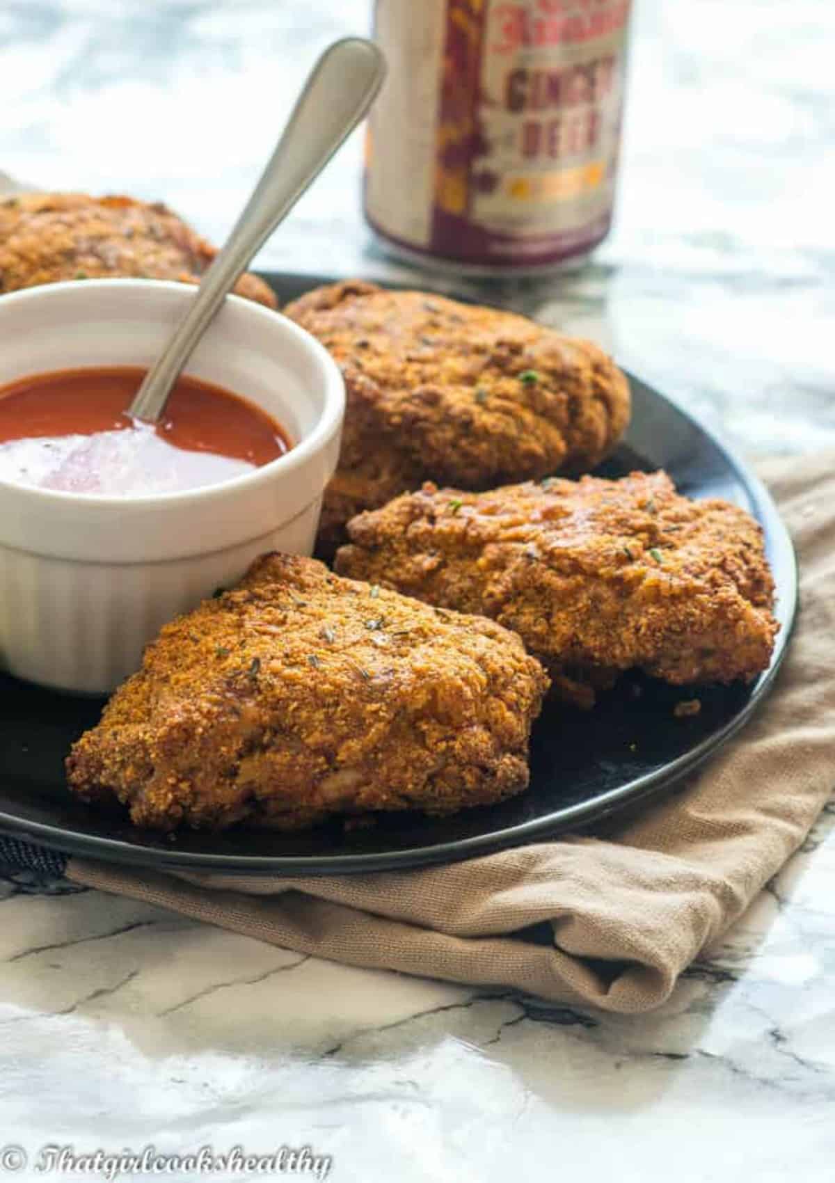 fried chicken with soda