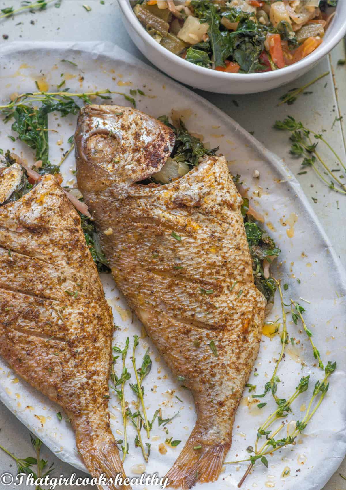 Close up of the fish