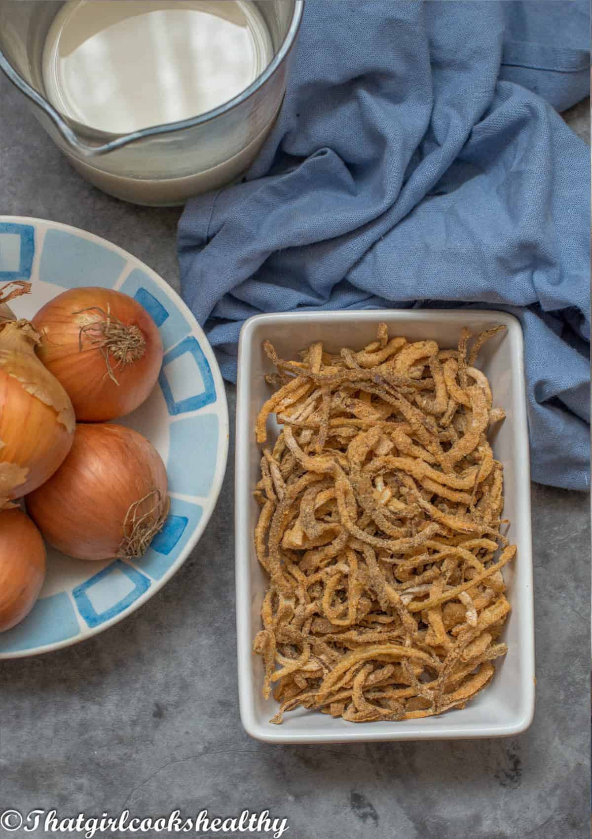 Copycat French's Crispy Fried Onions - Air Fryer - Deep Fried Onions