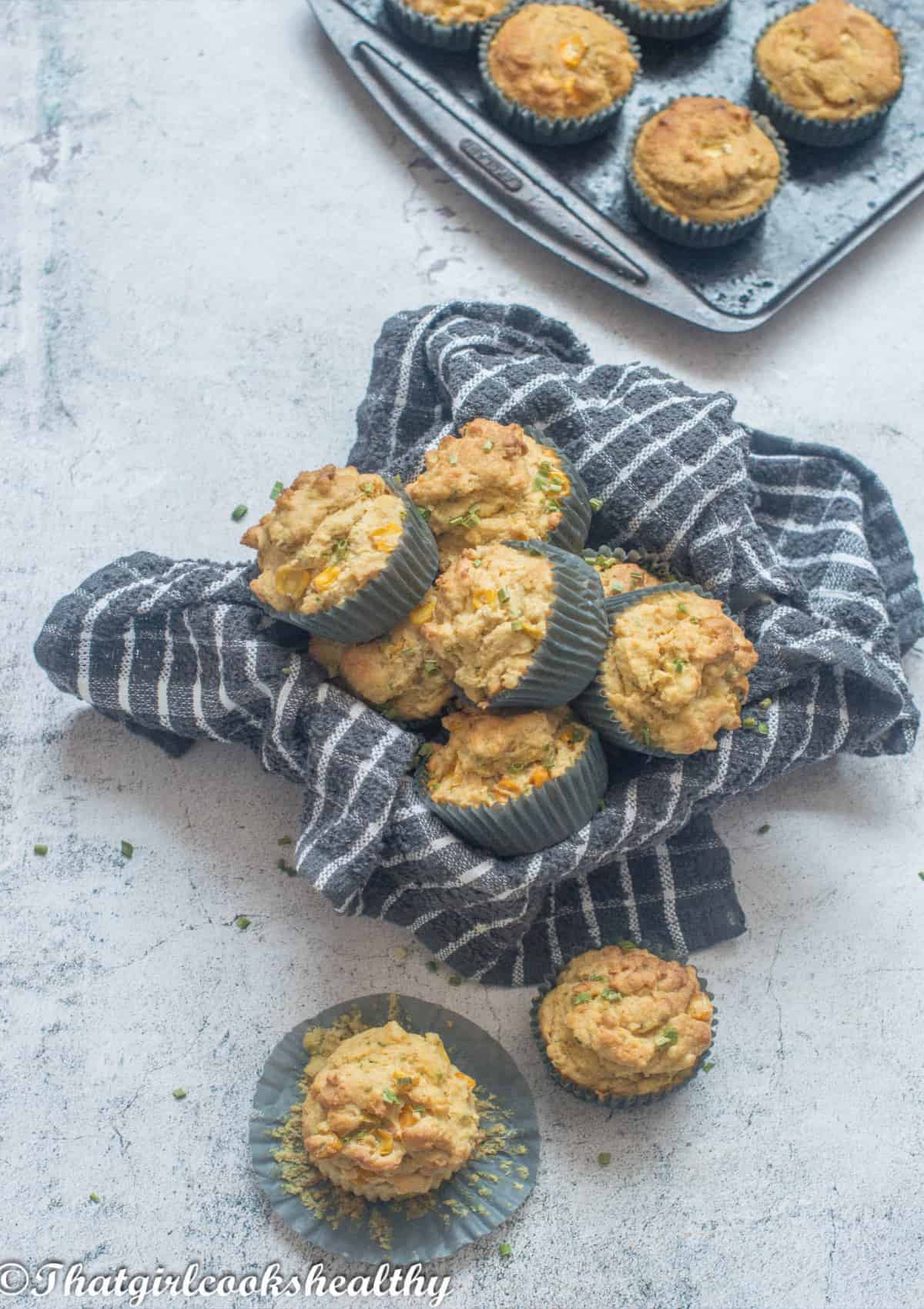 muffins in a basket