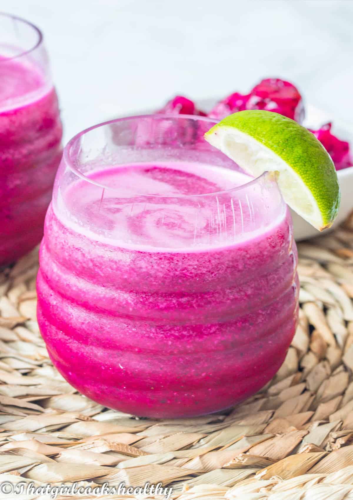 Close up of the juice
