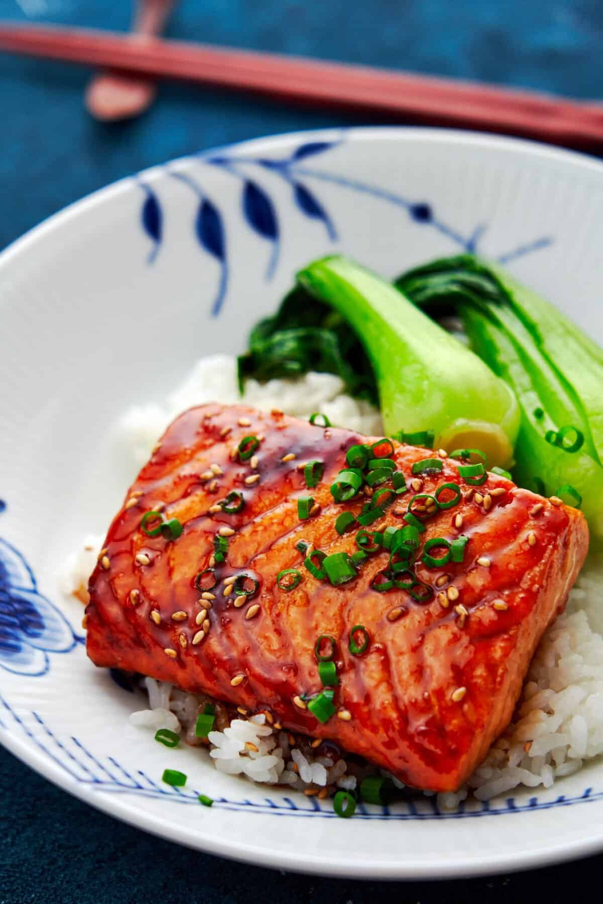 This authentic Salmon Teriyaki recipe comes together from just a handful of pantry staples in minutes.