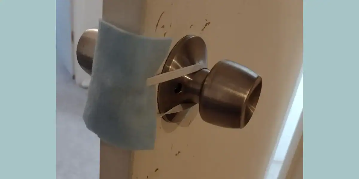 Make a Door Latch Cover in 5 Minutes or Less