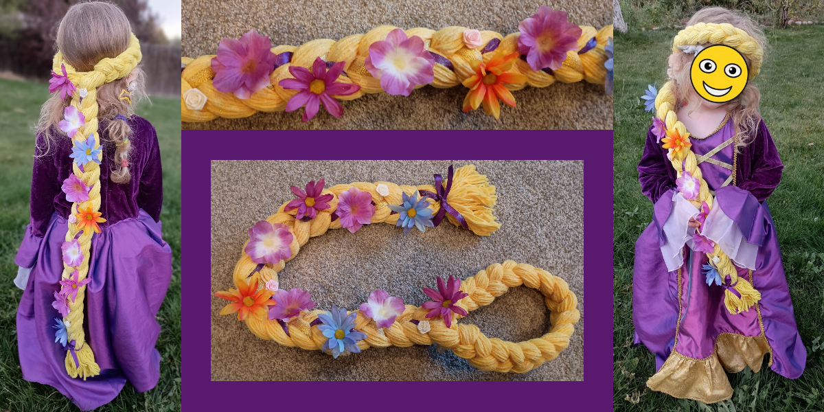 DIY Rapunzel Hair Braid (It Even Glows!)
