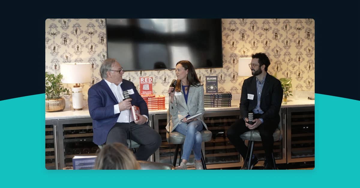 Still frame from Dallas book signing event with Thanx