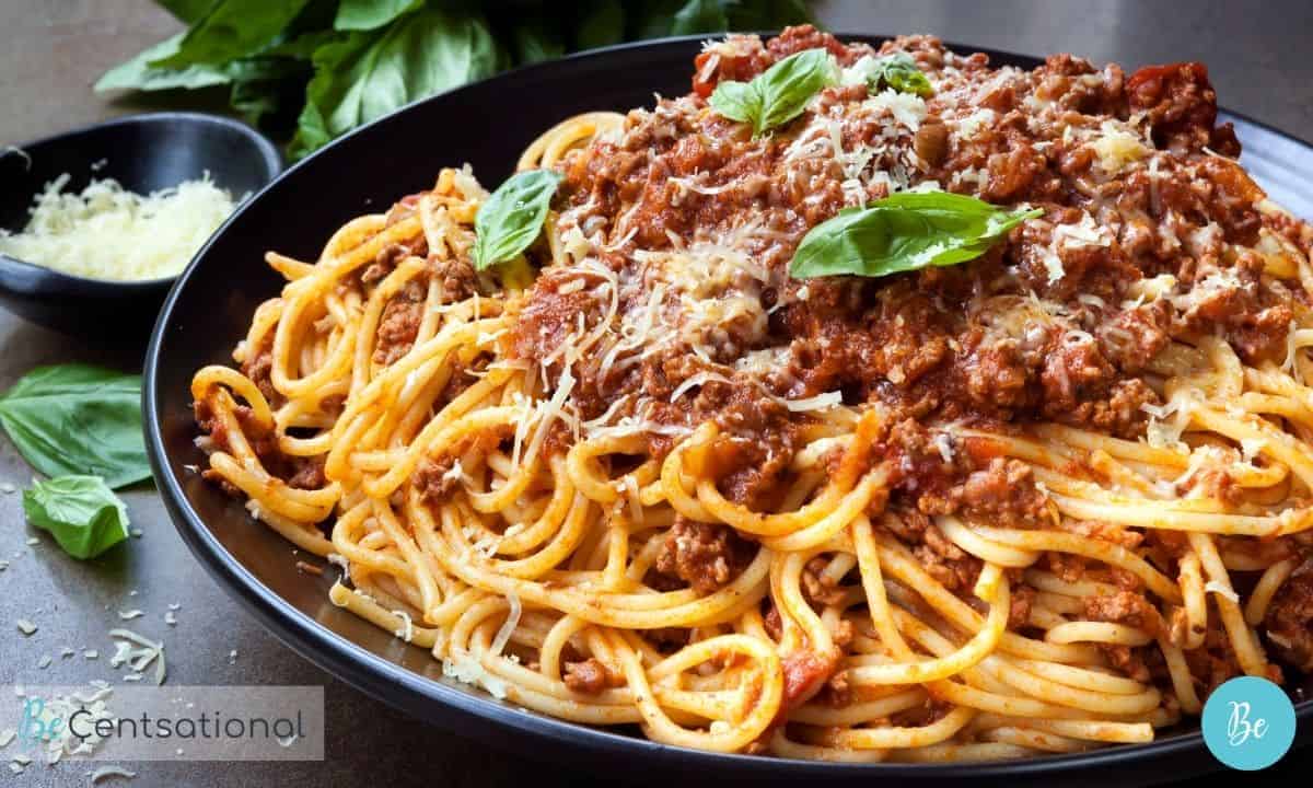 easy healthy meals pasta bolognese