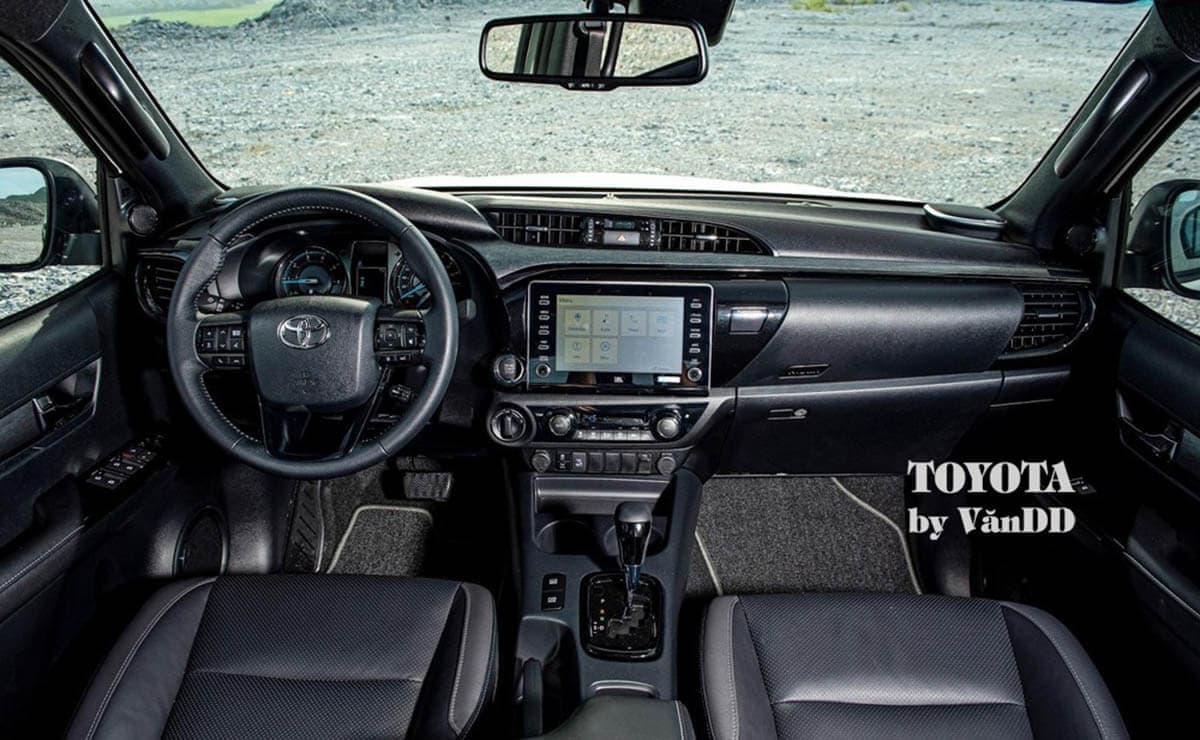 Tổng quan Bảng điều khiển trung tâm Toyota Hilux 2024