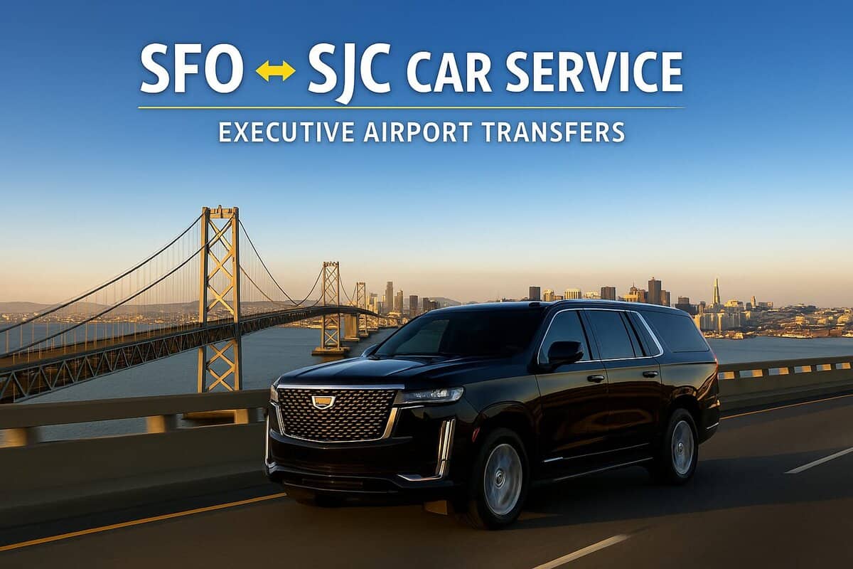 Luxury SUV providing executive car service between SFO and San Jose International Airport