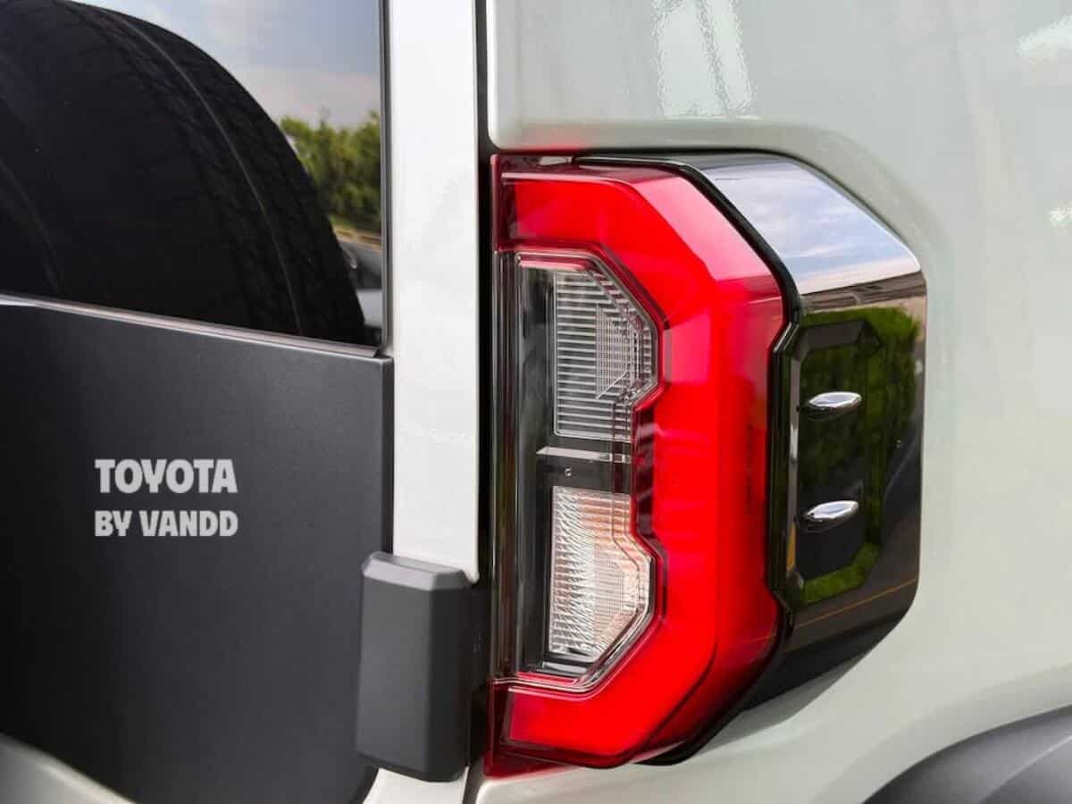 Cụm đèn hậu cơ bắp của Toyota Land Cruiser FJ 2026