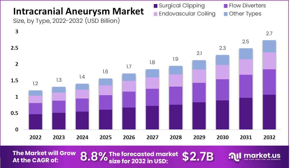 Intracranial Aneurysm Market by type