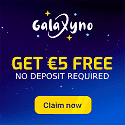 Galaxyno Casino €/$5 no deposit + 180 free spins + €/$1500 welcome bonus
