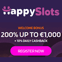 HappySlots Casino 200% up to €1,000 welcome bonus + 10% daily cashback. Plus, free spins, no deposit bonus, cashback, free bets, sportsbook promotions, tournaments, and VIP program.
