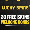Lucky Spins Casino 20 free spins no deposit required! Plus, 100% welcome bonus up to €200 and 500 free spins on Book of Dead! Fast cashouts, jackpot games, live casino, free play, promo codes, slot machines, Curacao licensed, Bitcoin casino, mobile games, tournaments, and VIP program.