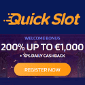QuickSlot Casino 200% up to €1,000 welcome bonus + 10% daily cashback. Plus, free spins, no deposit bonus, cashback, free bets, sportsbook promotions, tournaments, and VIP program.