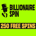Billionairespin Casino 250 free spins and €4500 welcome bonus on 1 deposit. Enjoy exclusive promotions, high roller bonuses, VIP program, and tournaments with cash prizes.