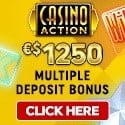 Casino Action $1250 welcome bonus and free spins