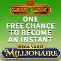 Casino Classic 1 no deposit free spin on Mega Vault Millionaire powered by Mega Moolah
