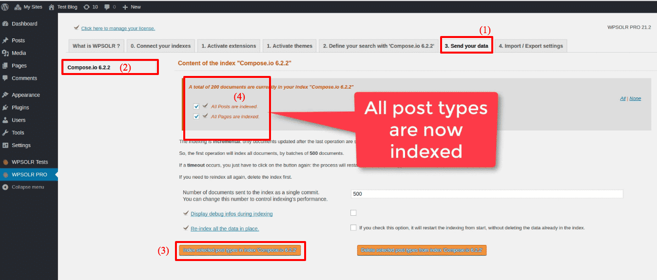 Compose Elasticsearch: new index data indexed