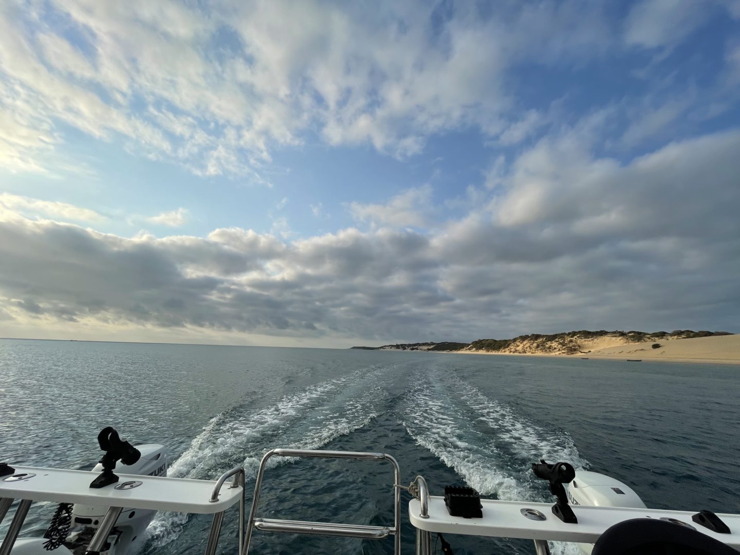 Sailing away from Bazaruto Island