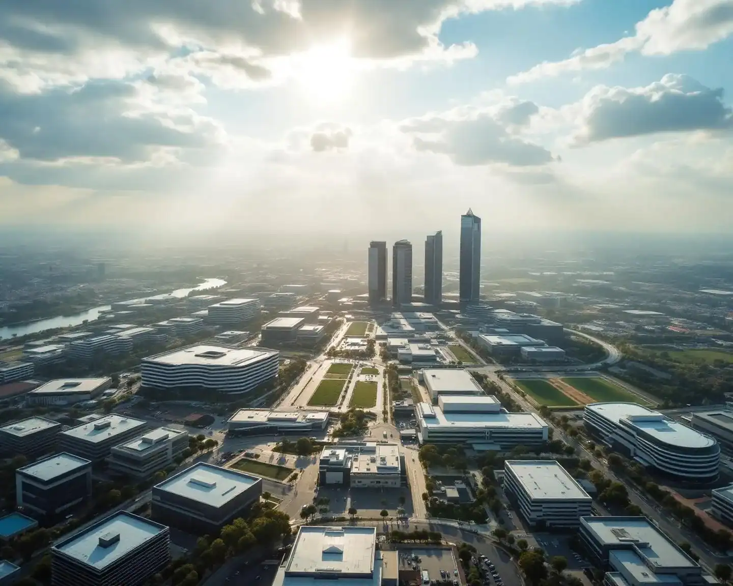 Grabación drone en Parque Empresarial Európolis Las Rozas