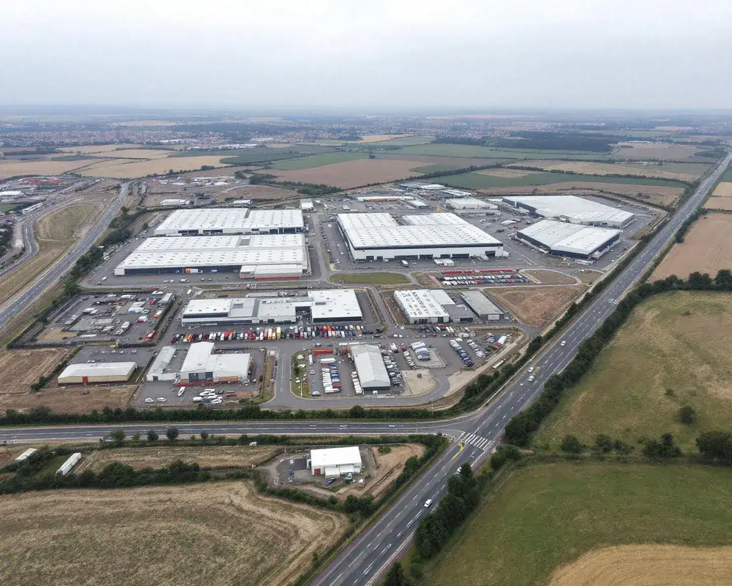 Fotografía aérea del Polígono Industrial Santa María de Benquerencia en Toledo - Dronefy