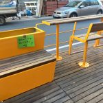 Parklets Straßenmöbel Begegnungszone Bergmannstraße Kreuzberg Berlin ©Oliver Nurmich