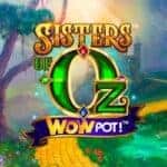 Sisters of Oz WOWPOT Jackpot - free spins welcome bonus Sisters of Oz Jackpot WOWPot banner