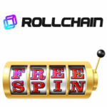 Rollchain Casino free spin bonus banner 250x250