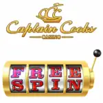 Captain Cooks Casino Free Spins offer banner