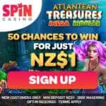 Spin Casino exclusive offer banner 250x250