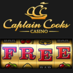 Captain Cooks Casino free spins bonus banner 250x250