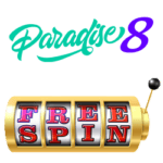 Paradise 8 Casino Register & Login to get 50 free spins Paradise 8 Casino free spins no deposit banner 250x250
