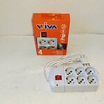 Ciabatta Multipresa con interruttore Quadra 4 - 6 Uscite WIVA - Schuko