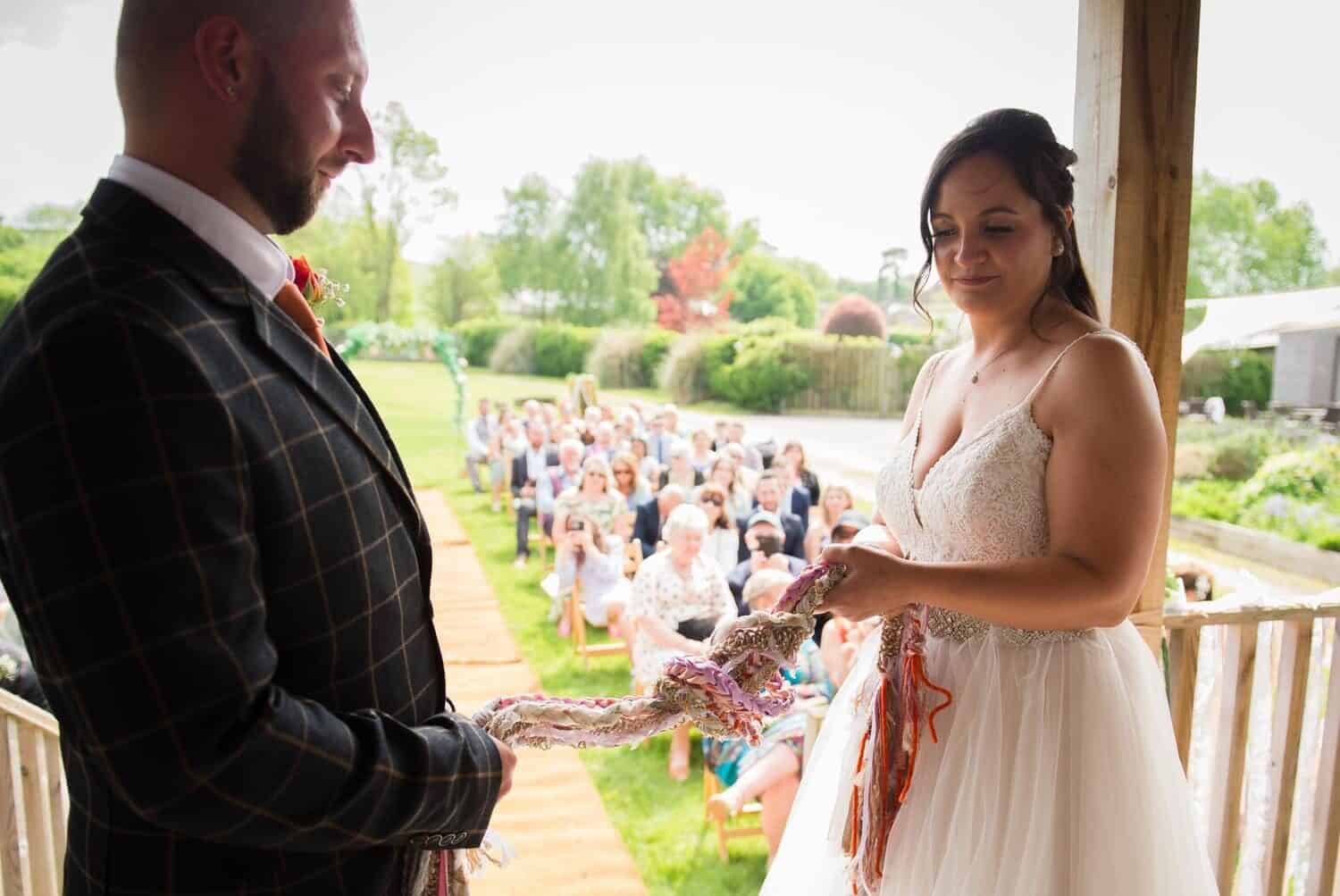Handtying wedding ceremony