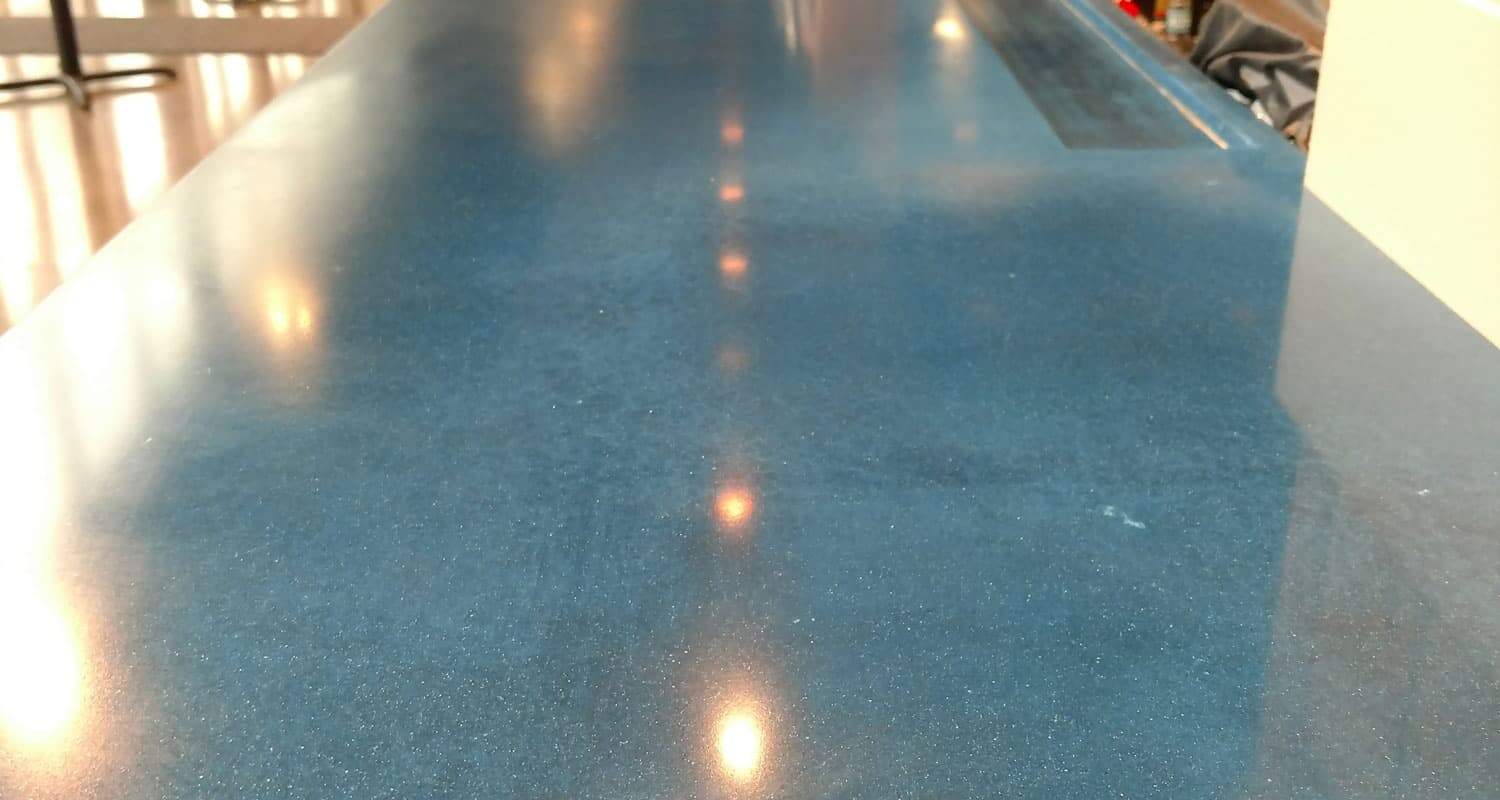 Blue Concrete Countertops