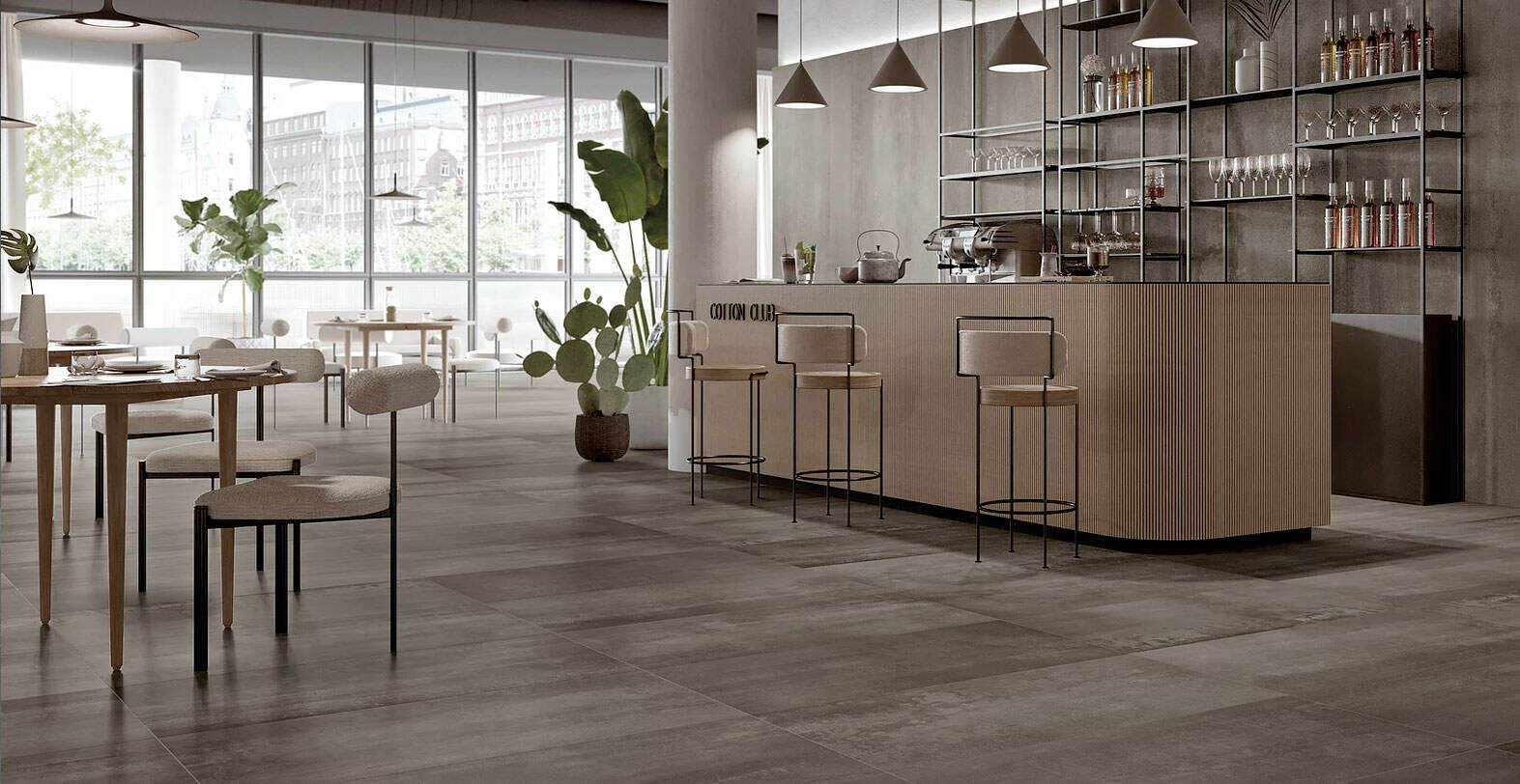 Room scene with Platform tile in Bronze