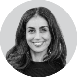 Black & white headshot of Alexia Peters, VP of Marketing at Eureka!