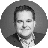 Black & white headshot of Josh Halpern, CEO of Big Chicken