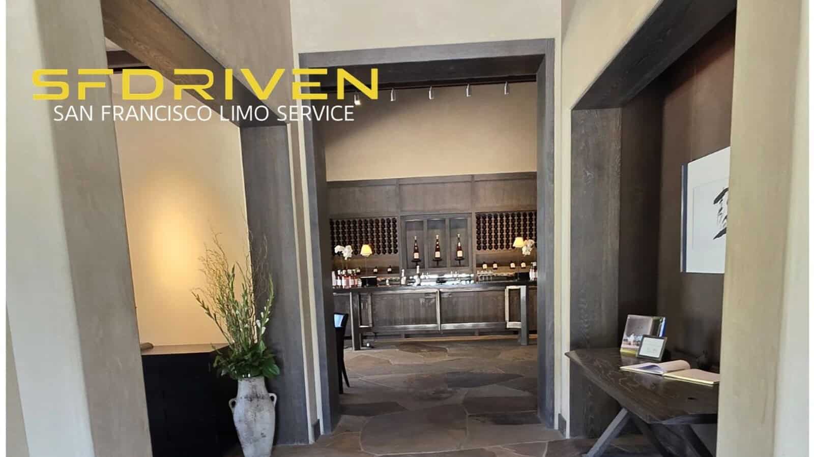 Kenzo Estate Winery Visit Private Chauffeur Guide Kenzo Estate winery visit tasting room entrance with SFDRIVEN private chauffeur guide
