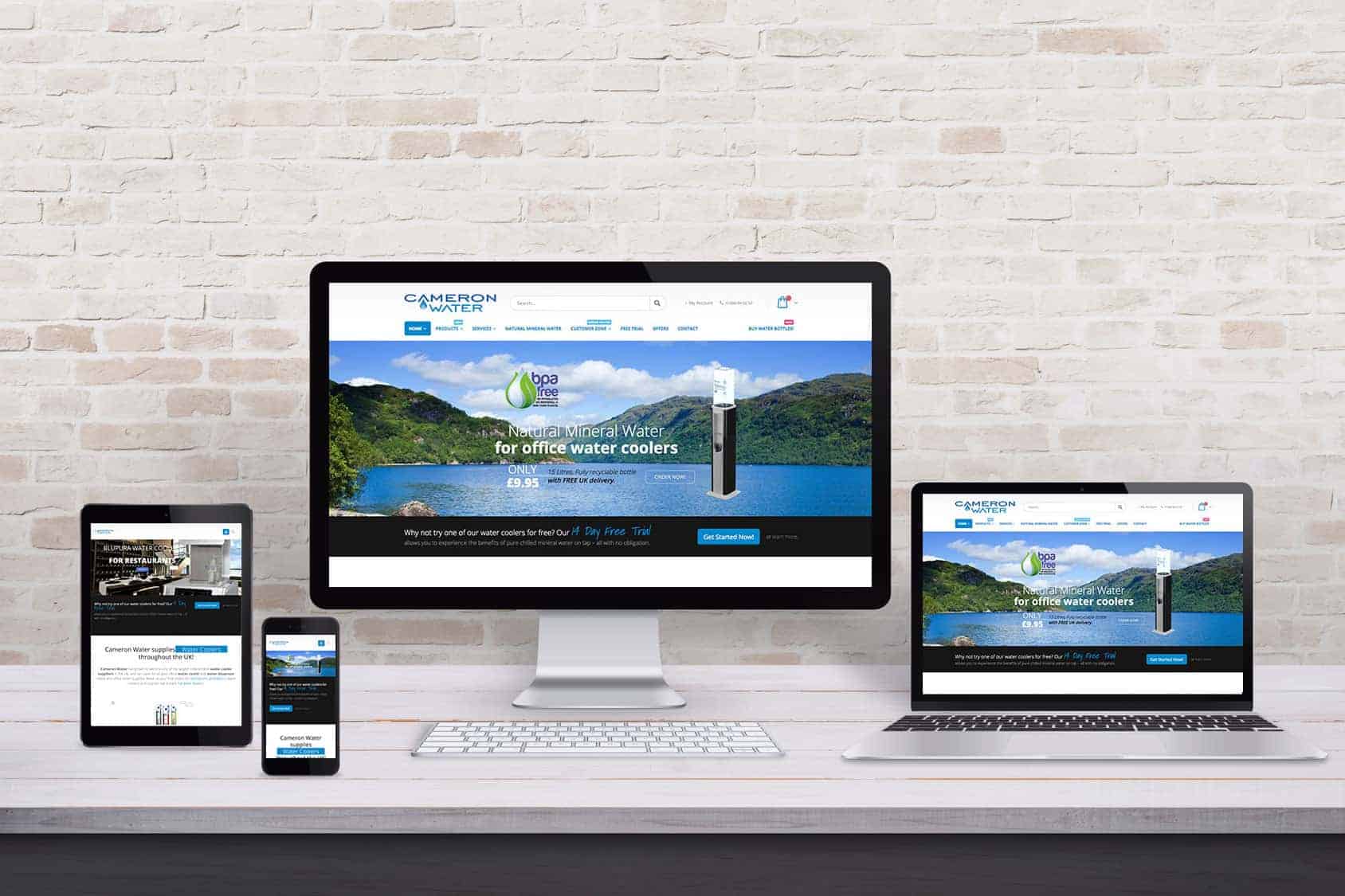 Cameron Water Website Development in Scotland